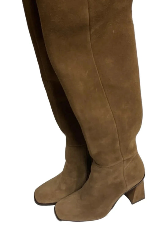 Boots Knee Heels By Giani Bernini In Brown, Size: 6.5