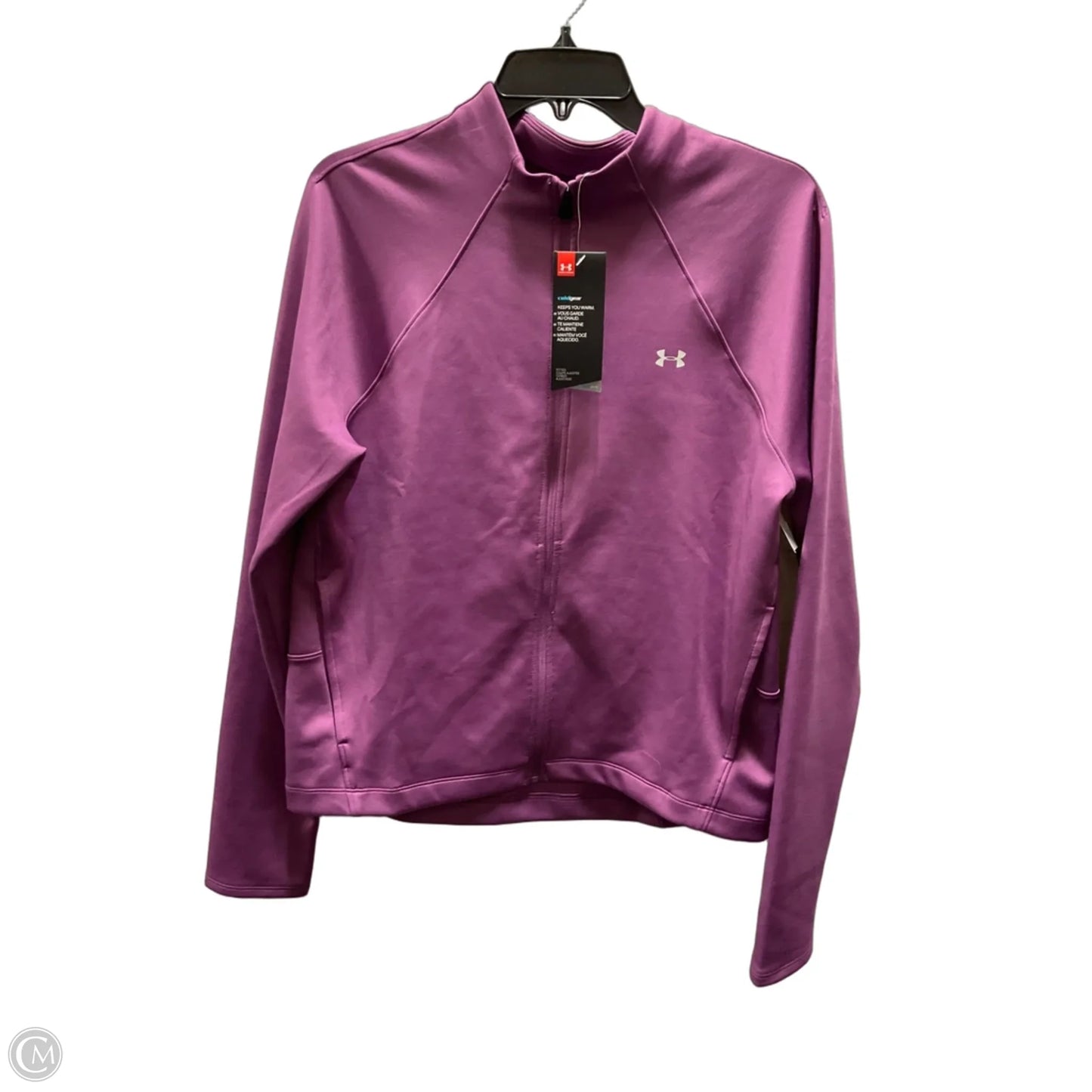 Athletic Jacket By Under Armour In Purple, Size: L