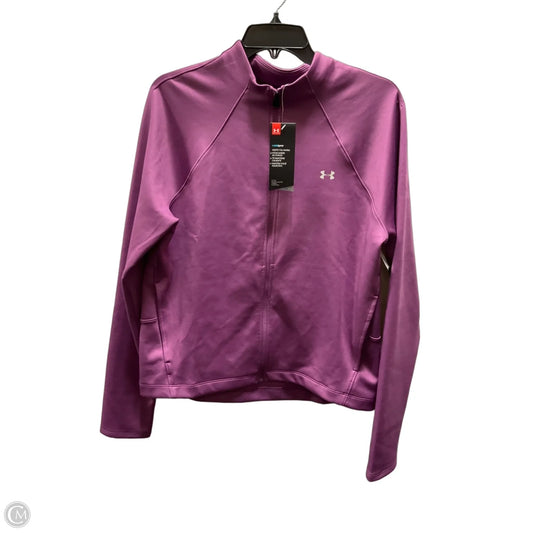 Athletic Jacket By Under Armour In Purple, Size: L