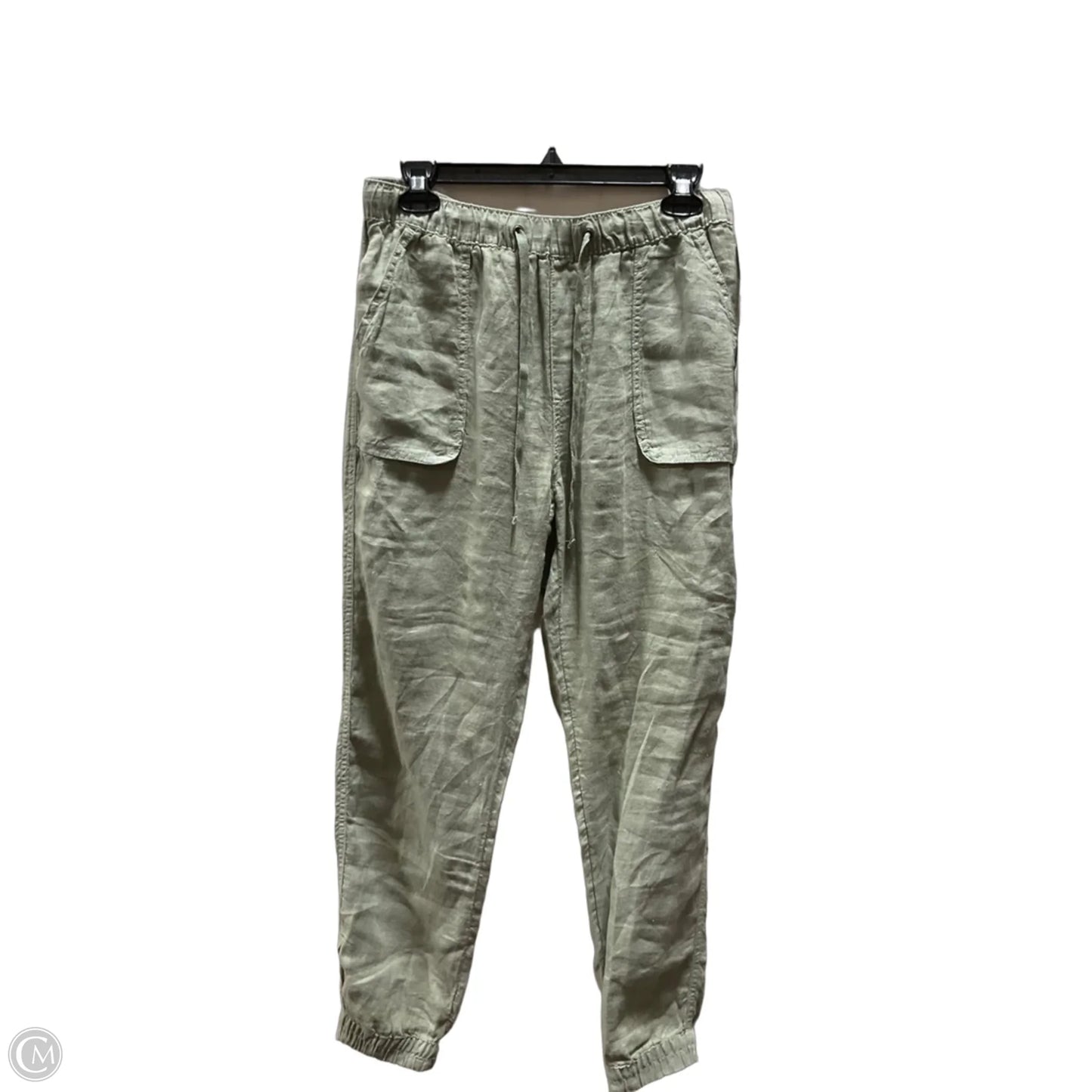 Pants Linen By C And C In Green, Size: M