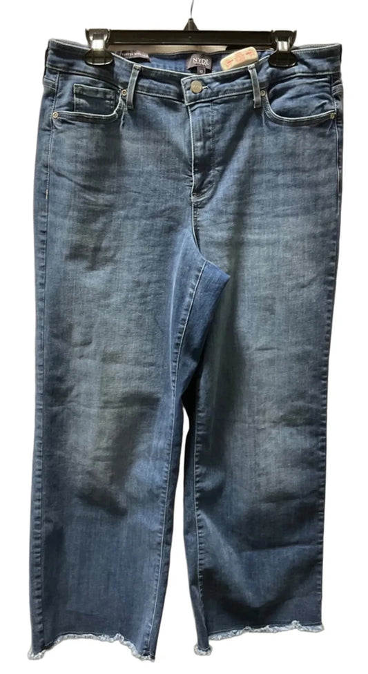 Jeans Wide Leg By Not Your Daughters Jeans In Blue, Size: 12