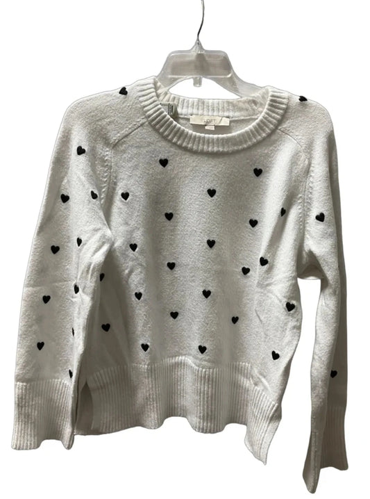 Sweater By Loft In White, Size: M
