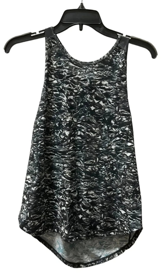 Athletic Tank Top By Lululemon In Black & White, Size: 4