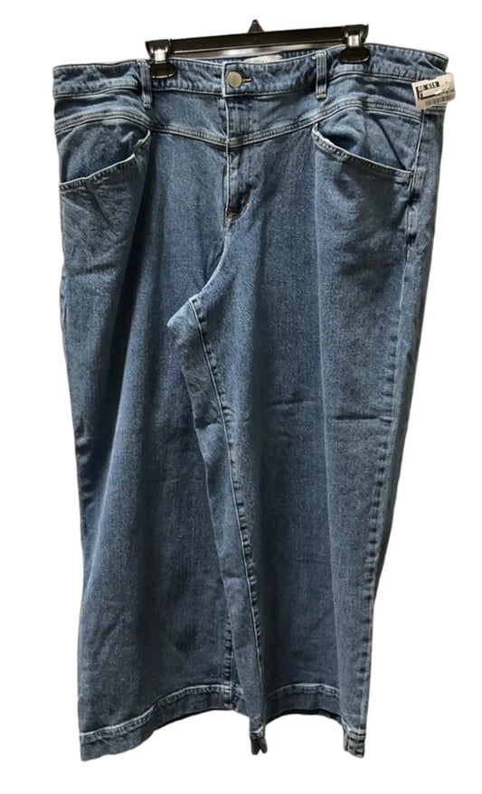 Jeans Wide Leg By Lane Bryant In Blue, Size: 22