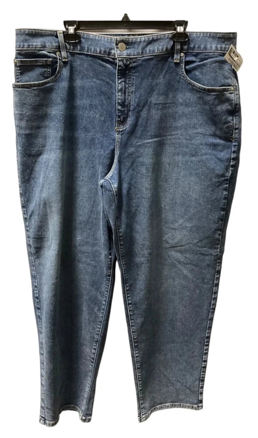 Jeans Wide Leg By Lane Bryant In Blue, Size: 22