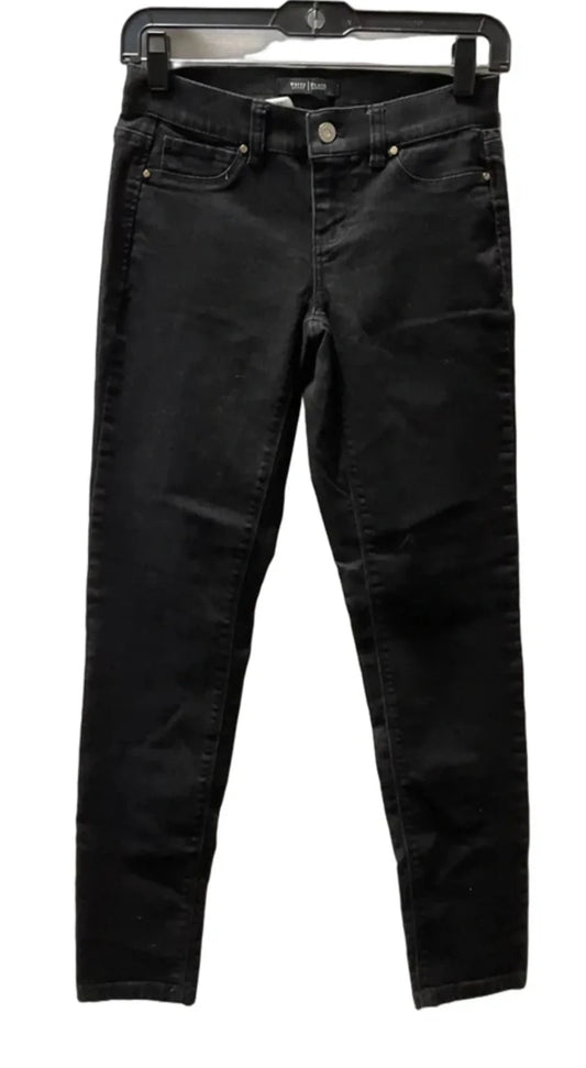 Jeans Skinny By White House Black Market In Black, Size: S