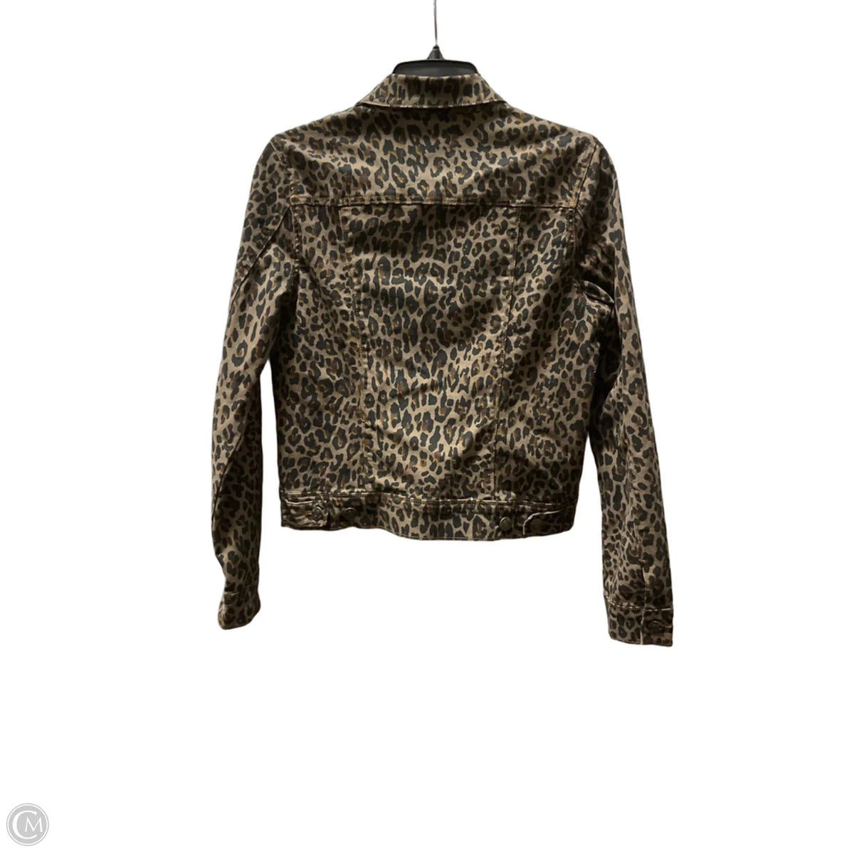 Jacket Denim By Nine West In Leopard Print, Size: S