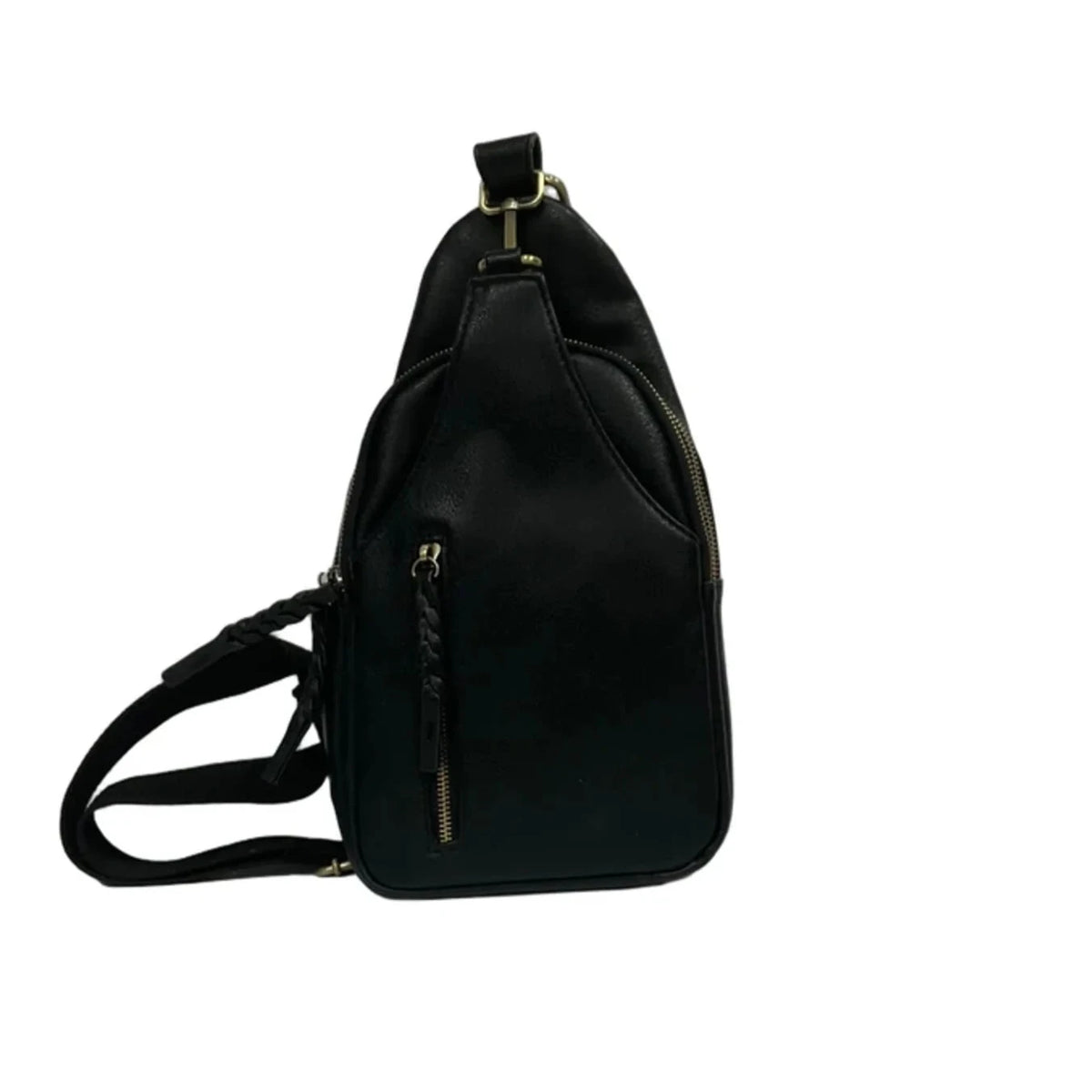 Crossbody Leather By Jen & Co, Size: Medium