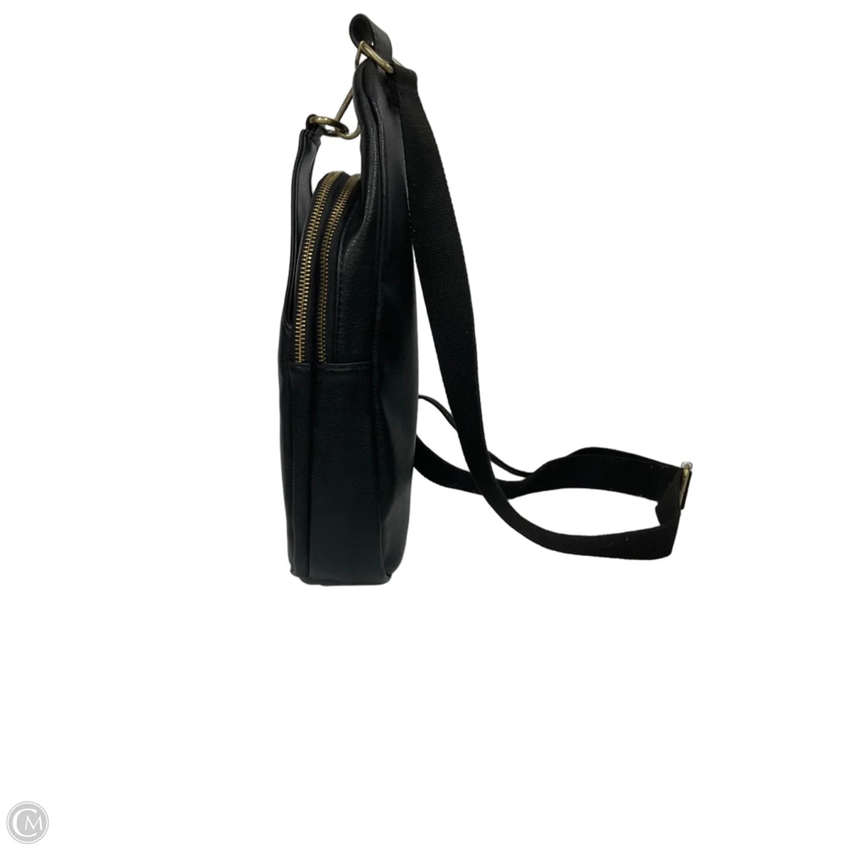 Crossbody Leather By Jen & Co, Size: Medium