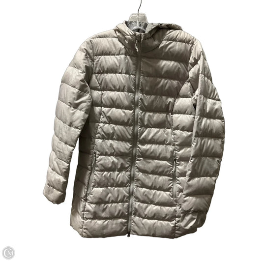 Jacket Puffer & Quilted By Eddie Bauer In Grey, Size: S
