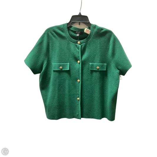 Cardigan By Ann Taylor In Green, Size: Xl
