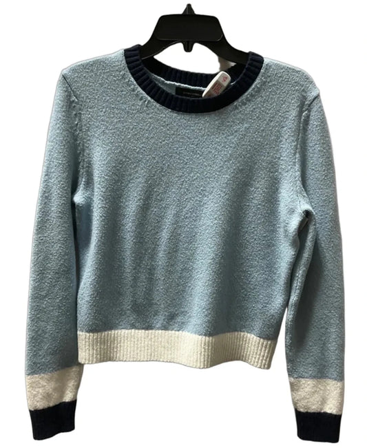 Sweater By Banana Republic In Blue & White, Size: M