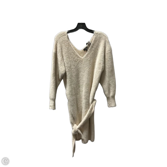Dress Casual Midi By Express In Cream, Size: S