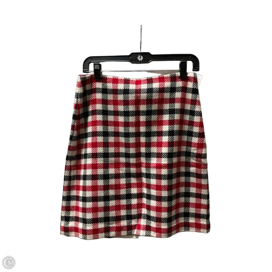 Skirt Midi By Talbots In Black & Red, Size: 4