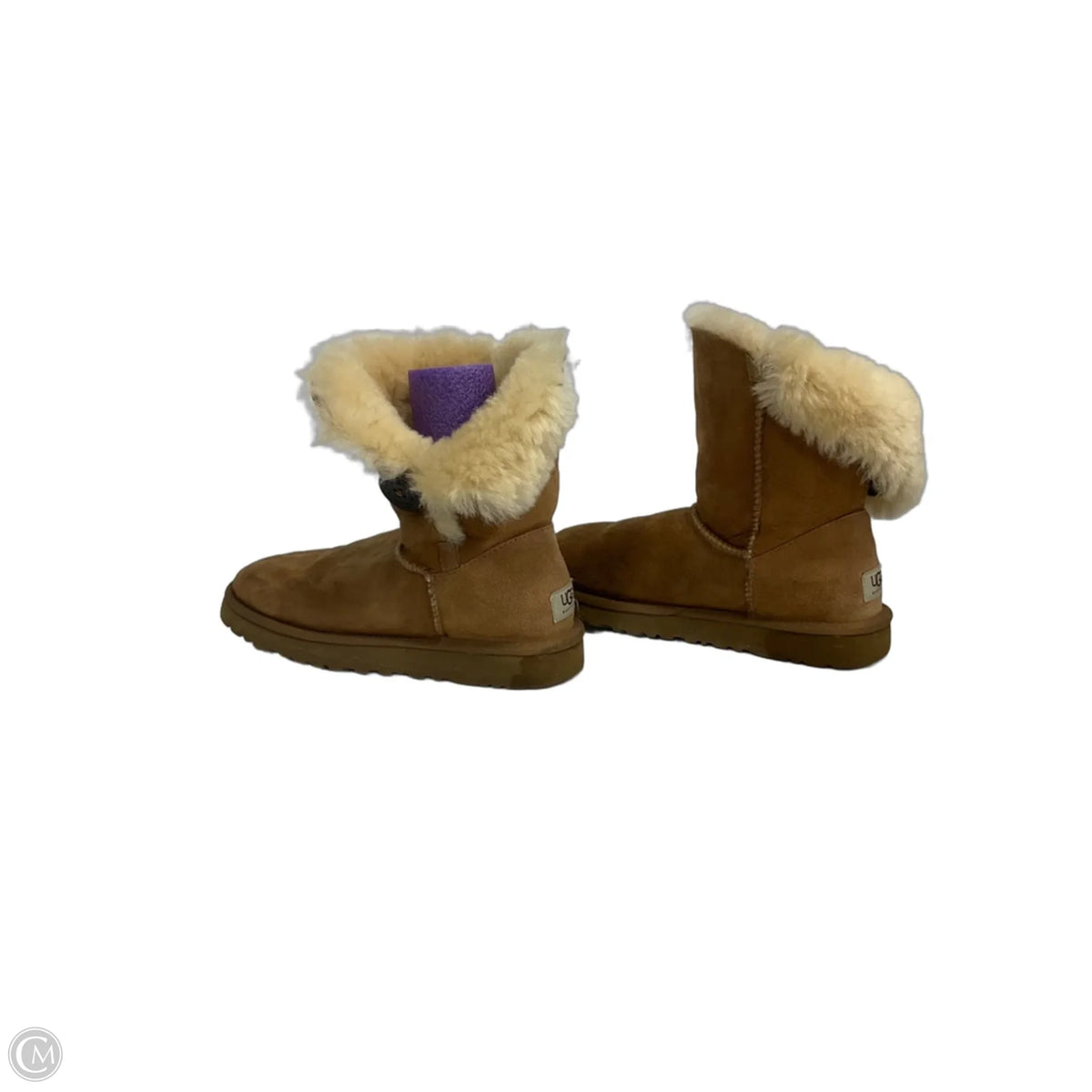 Boots Designer By Ugg In Brown, Size: 7