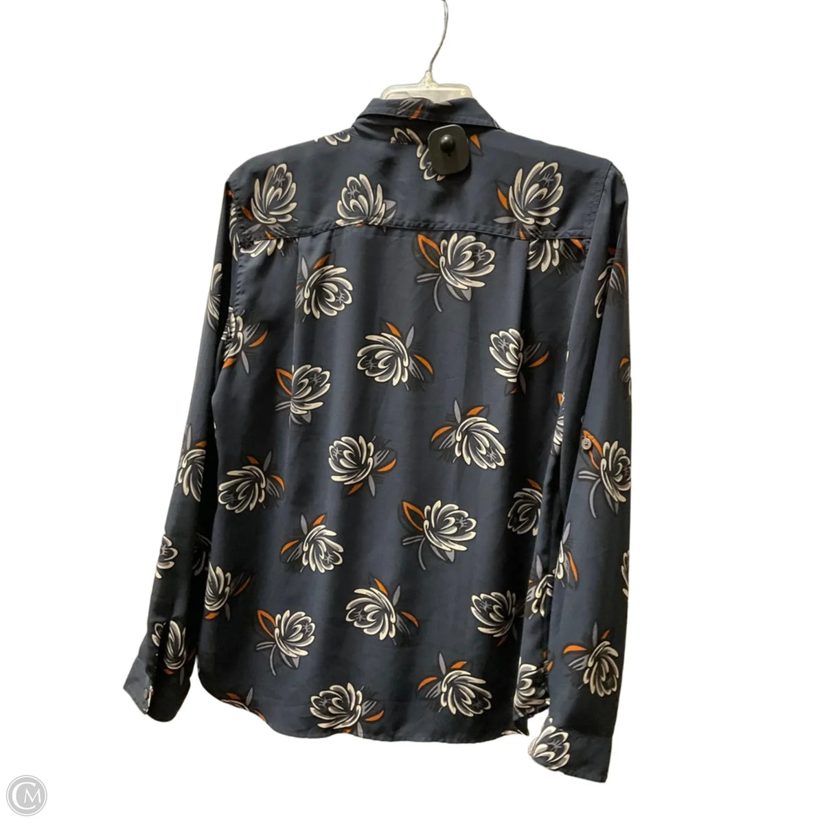 Blouse Long Sleeve By Loft In Blue, Size: M