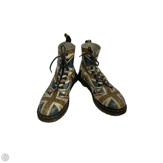 Shoes Designer By Dr Martens In Blue & Brown, Size: 7