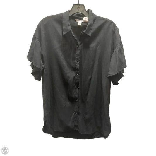 Top Short Sleeve By Nine West In Black, Size: M