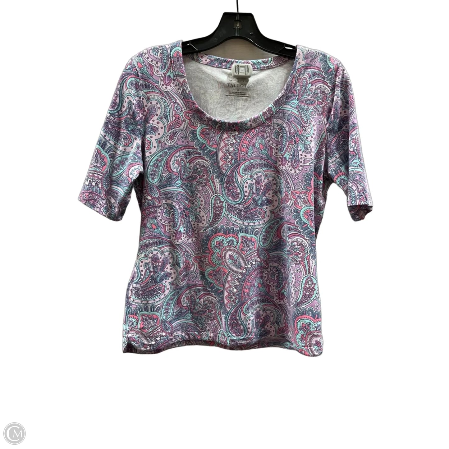 Top Short Sleeve By Talbots In Purple, Size: M