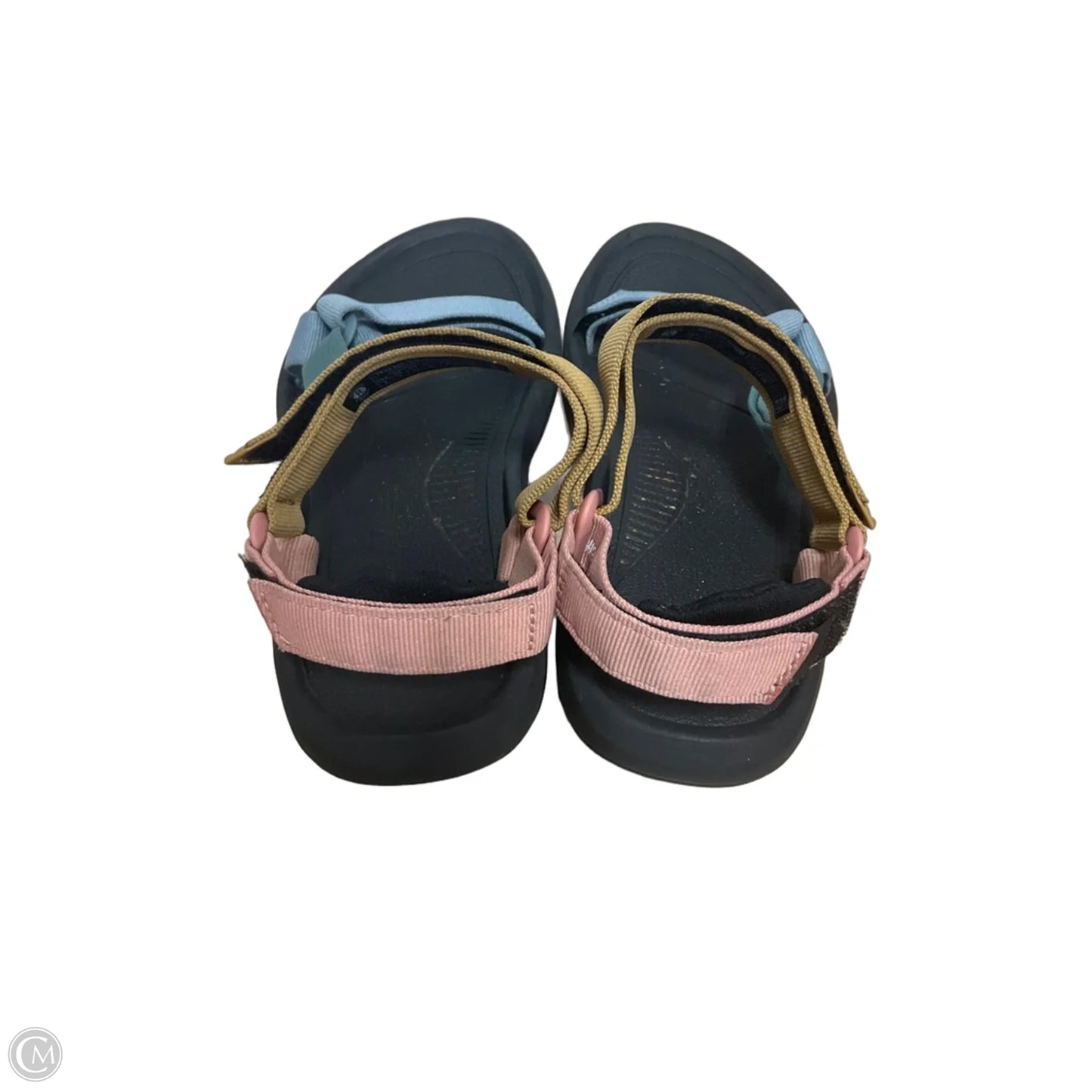 Sandals Flats By Teva In Black & Blue, Size: 8