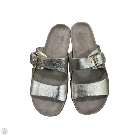 Shoes Flats By Michael By Michael Kors In Gold & Tan, Size: 8