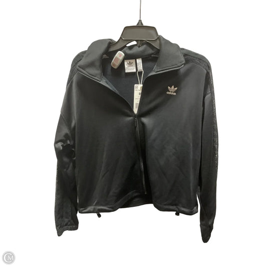Athletic Jacket By Adidas In Black, Size: M
