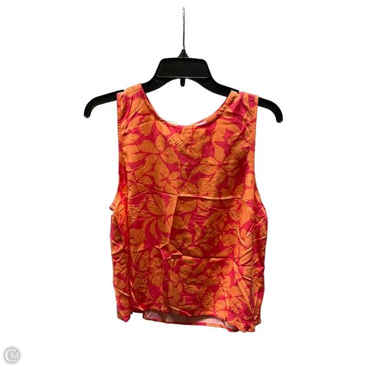 Top Sleeveless By J. Crew In Floral Print, Size: M