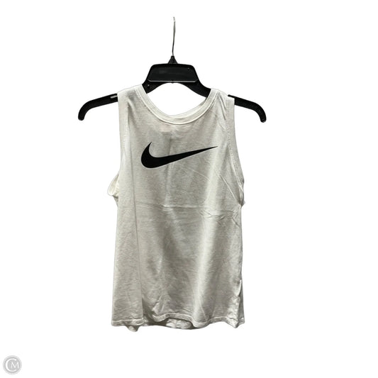 Athletic Tank Top By Nike In White, Size: S