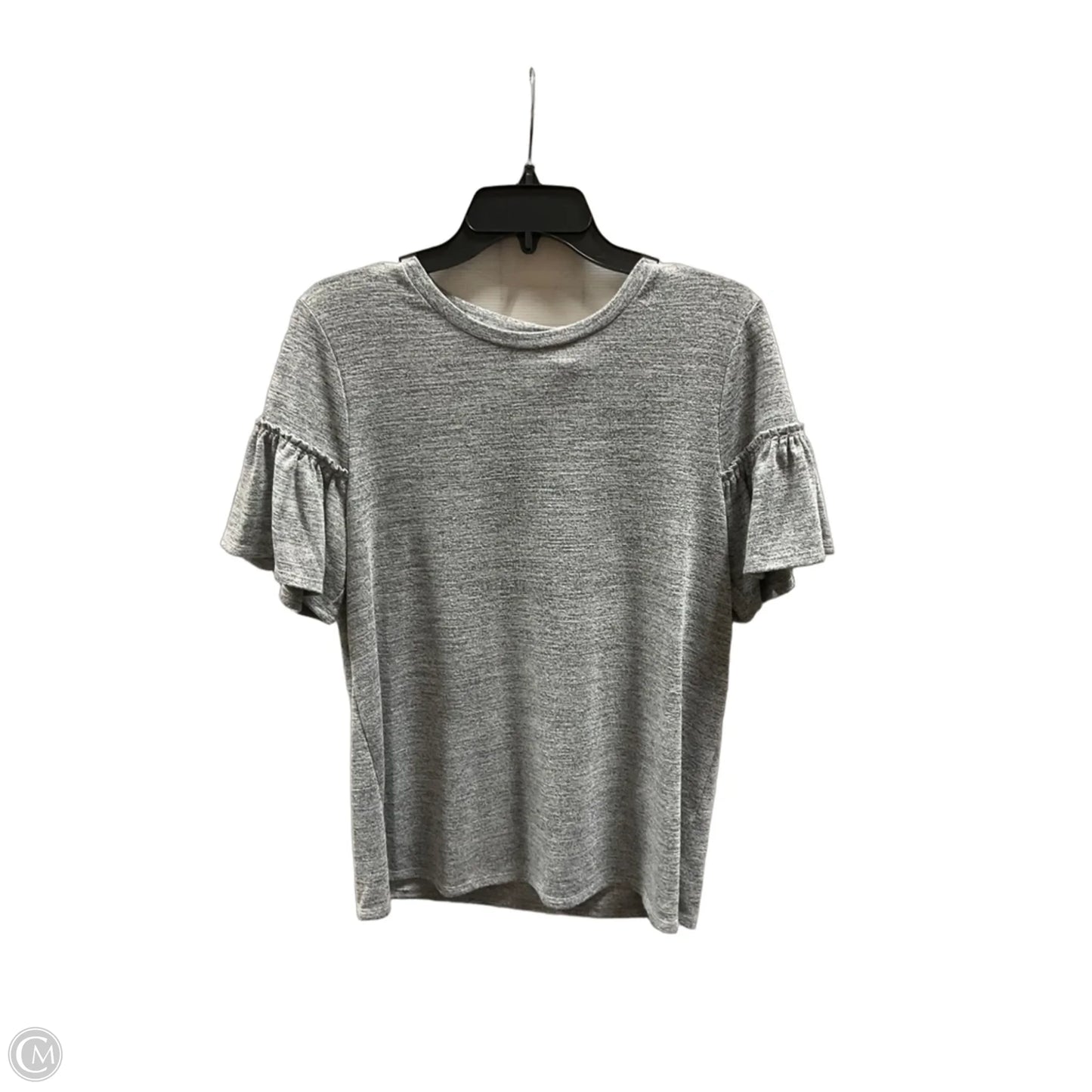 Top Short Sleeve By Banana Republic In Grey, Size: M