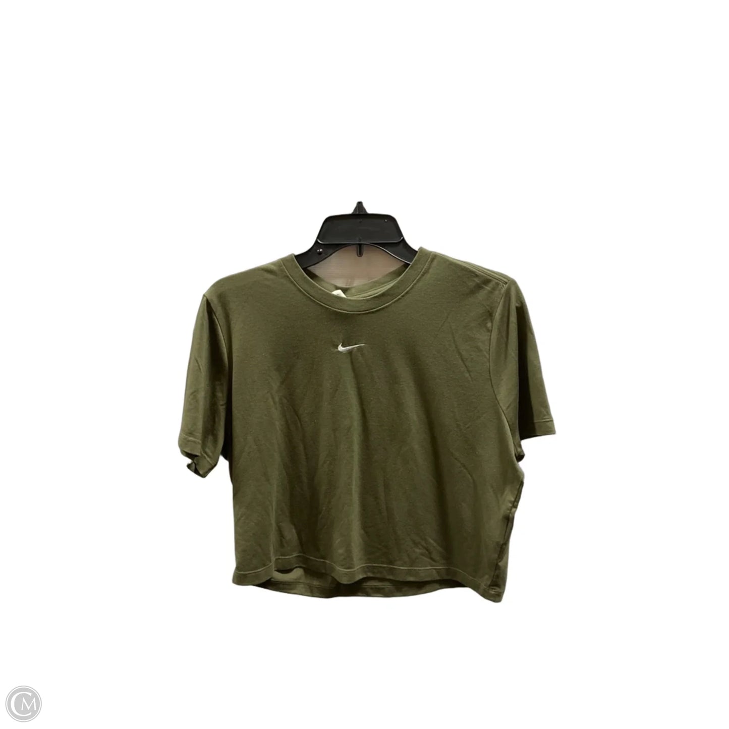 Athletic Top Short Sleeve By Nike In Green, Size: Xl