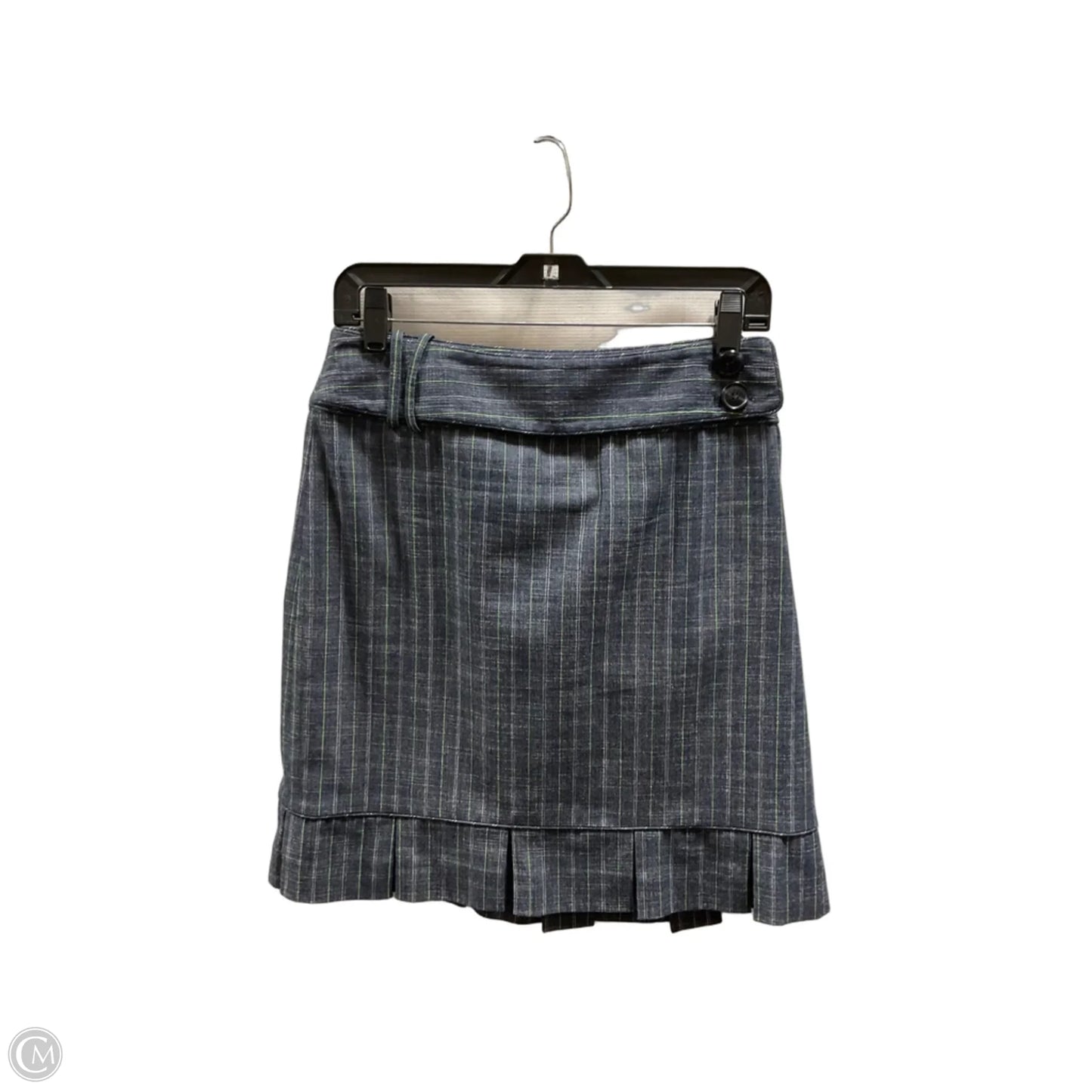 Skirt Mini & Short By Etcetra In Blue & Green, Size: 8