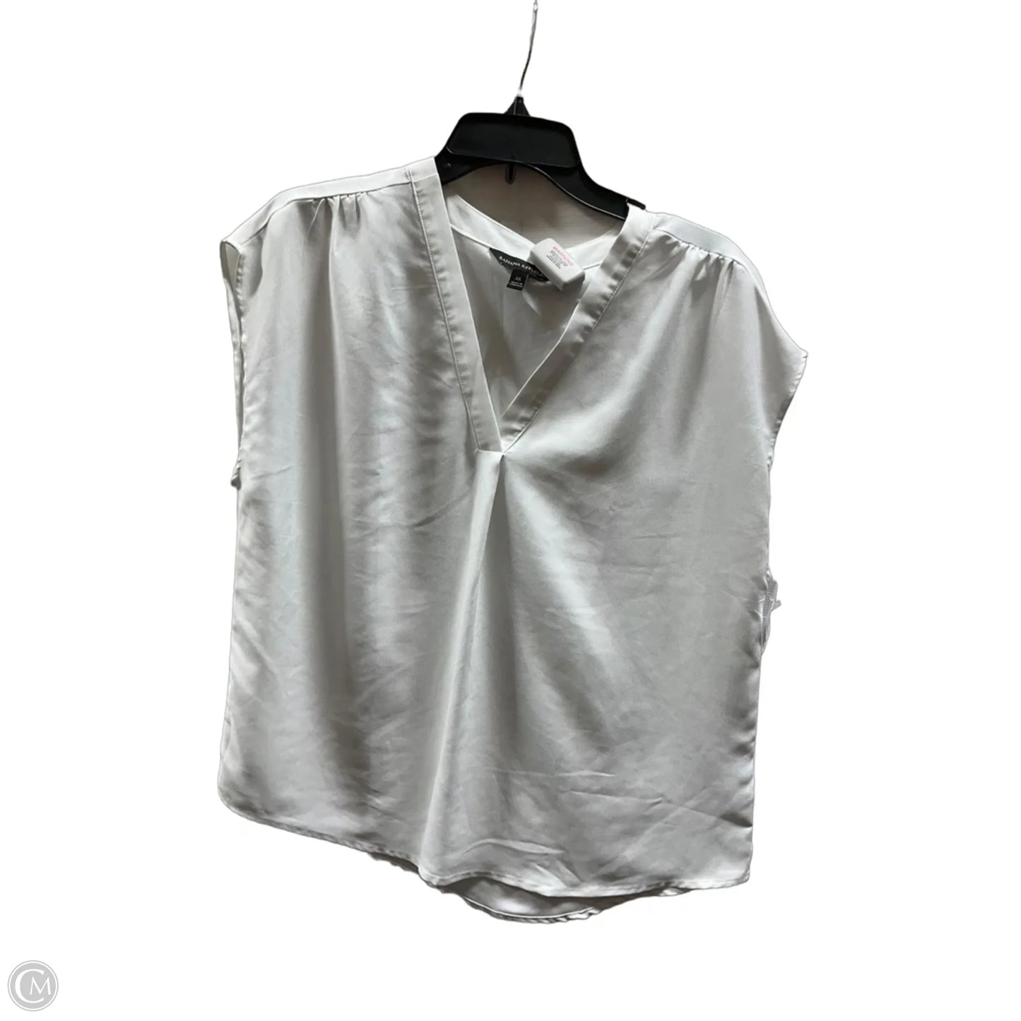 Top Sleeveless By Banana Republic In White, Size: M