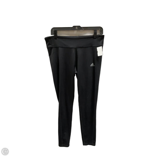 Athletic Leggings By Adidas In Black, Size: L