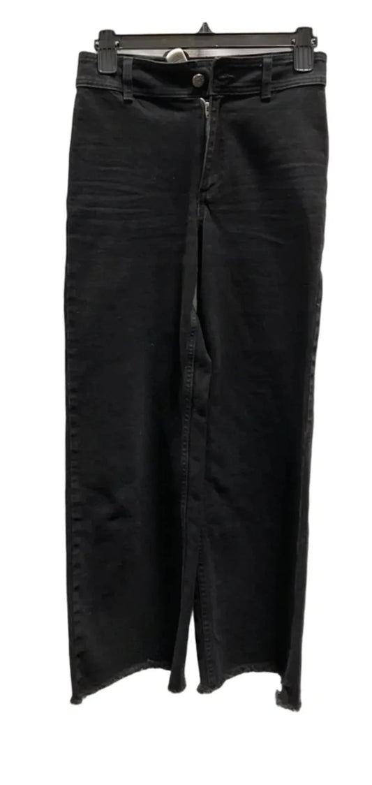 Jeans Wide Leg By Mng In Black, Size: Xs