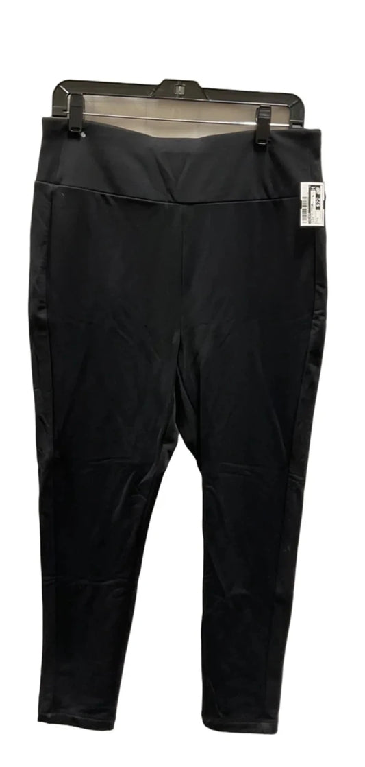 Athletic Pants By Talbots In Black, Size: L