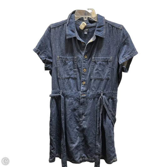Dress Casual Midi By J. Crew In Blue, Size: 14