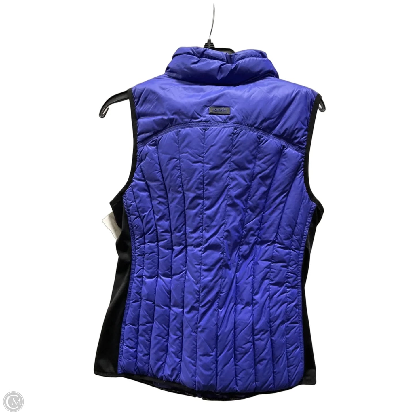 Vest Puffer & Quilted By Calvin Klein In Blue, Size: M