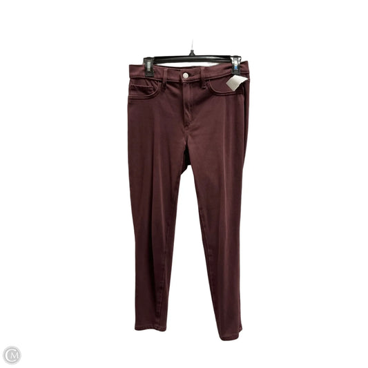 Pants Leggings By Banana Republic In Maroon, Size: 4