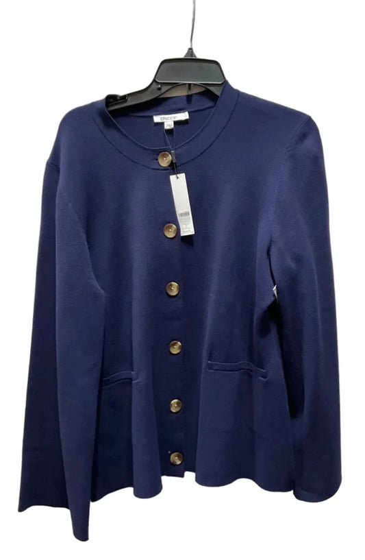 Cardigan By Chicos In Blue, Size: L