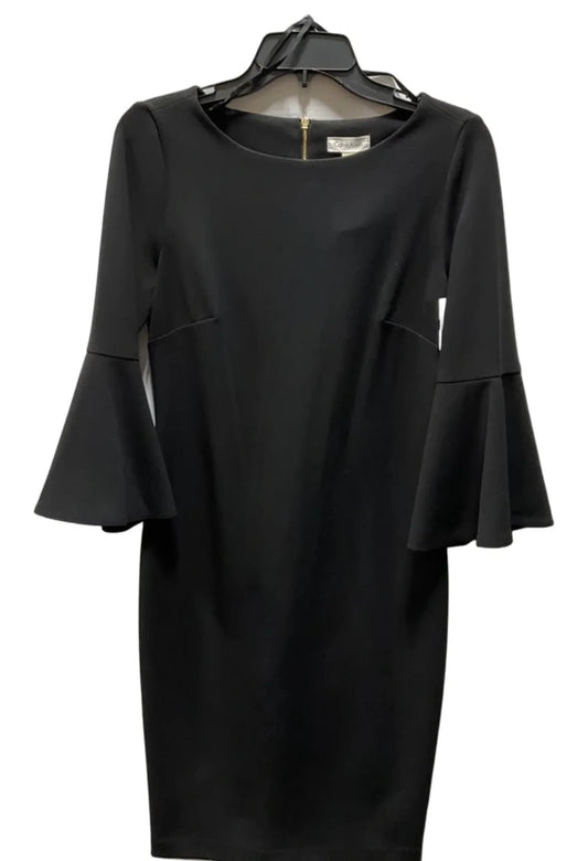 Dress Party Midi By Calvin Klein In Black, Size: 6