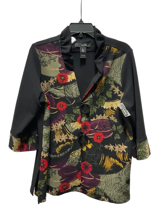 Cardigan By Ali Miles In Floral Print, Size: L