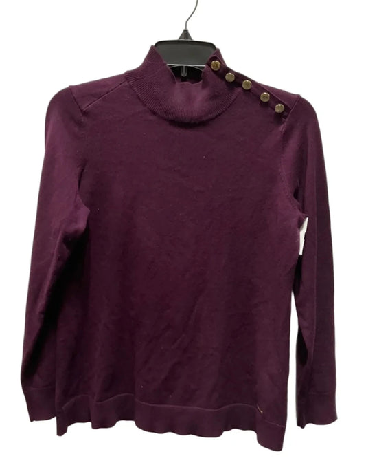 Top Long Sleeve By Calvin Klein In Maroon, Size: S