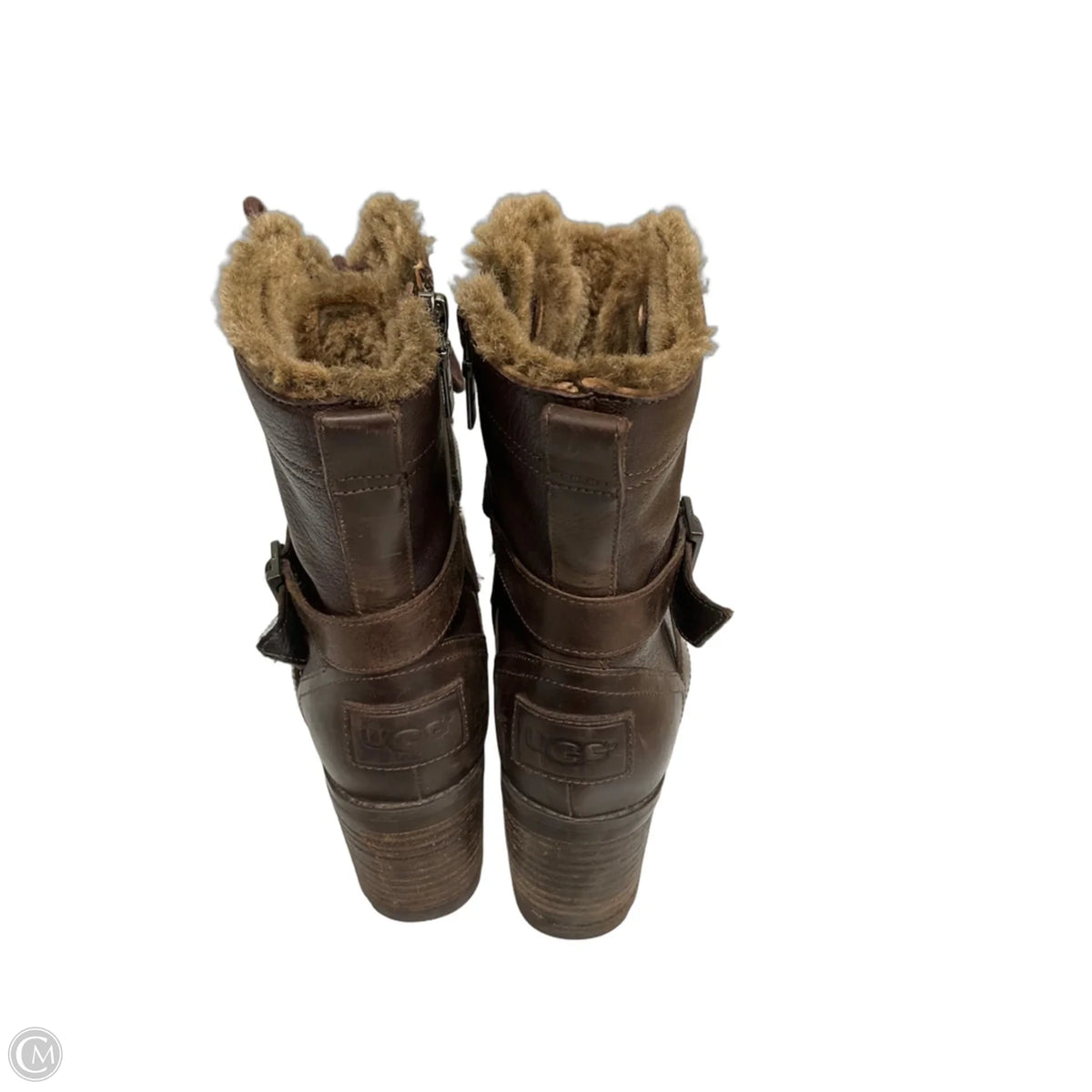 Boots Designer By Ugg In Brown, Size: 8