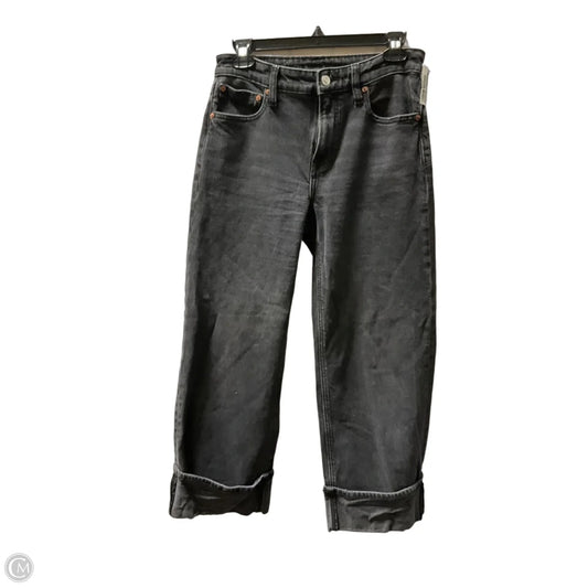 Jeans Straight By American Eagle In Black, Size: 2