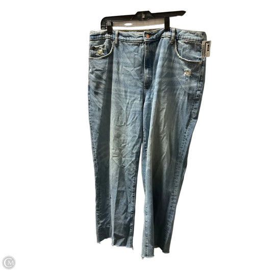 Jeans Straight By Loft In Blue, Size: 16