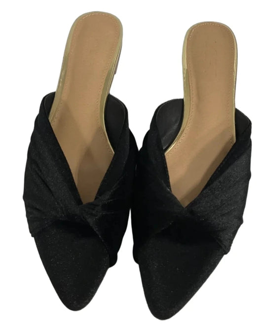Shoes Flats By Loft In Black, Size: 9