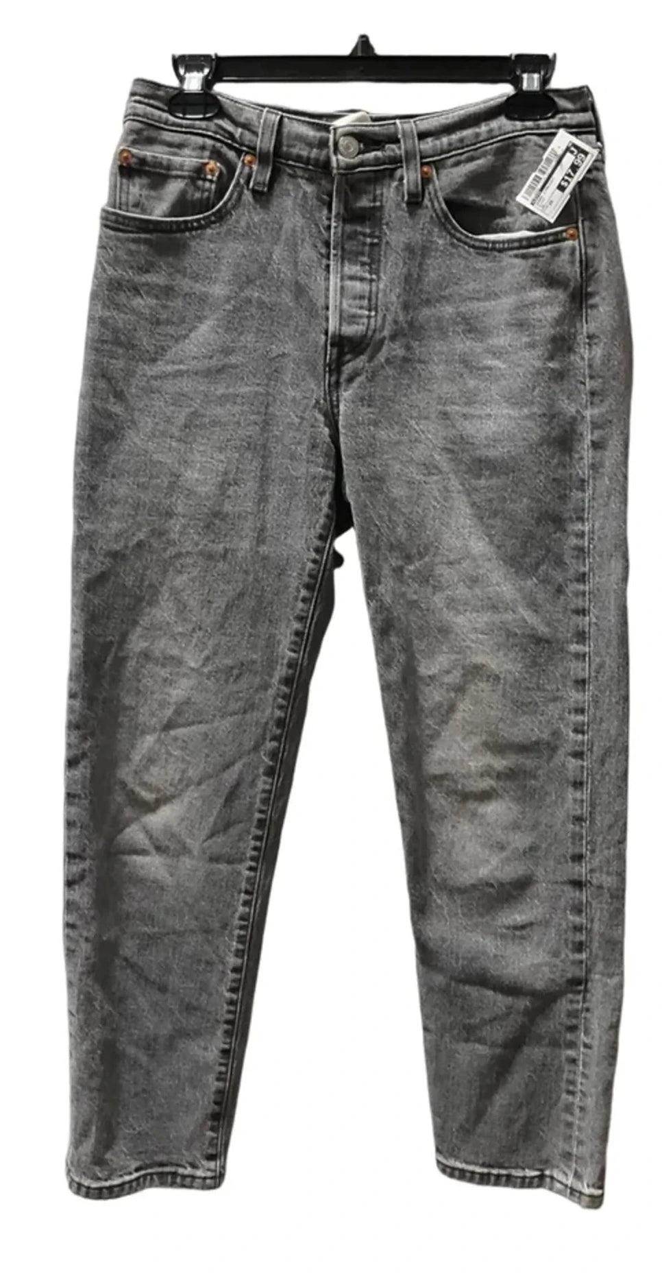 Jeans Straight By Levis In Black, Size: 28