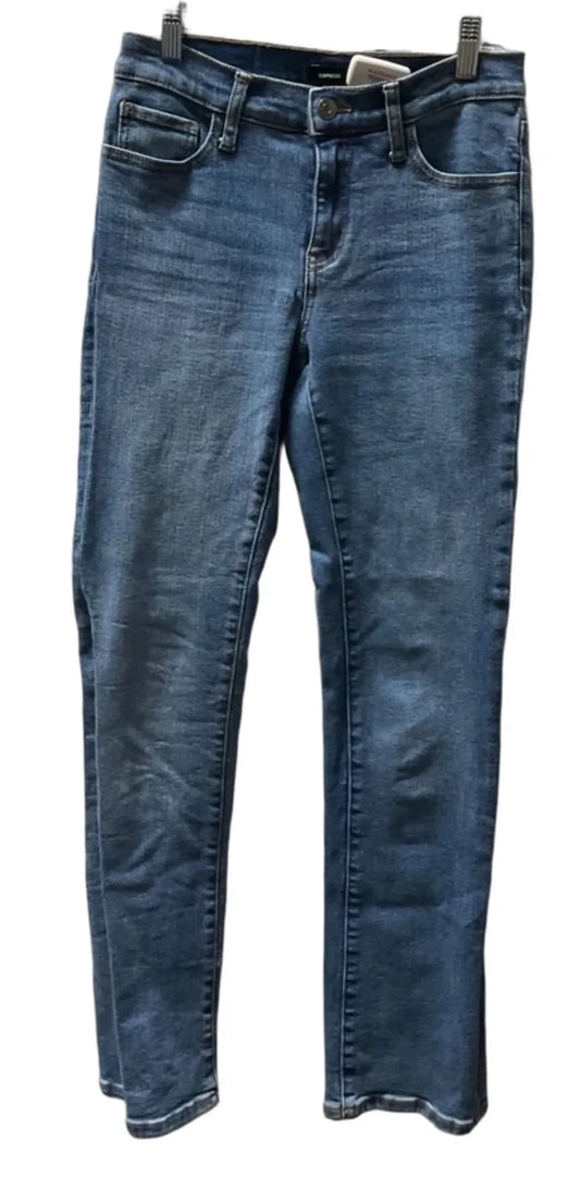 Jeans Skinny By Express In Blue, Size: 4