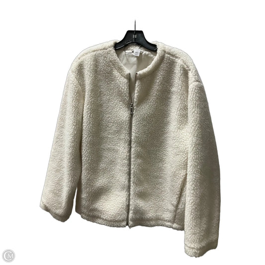 Sweater By Calvin Klein In White, Size: Mp