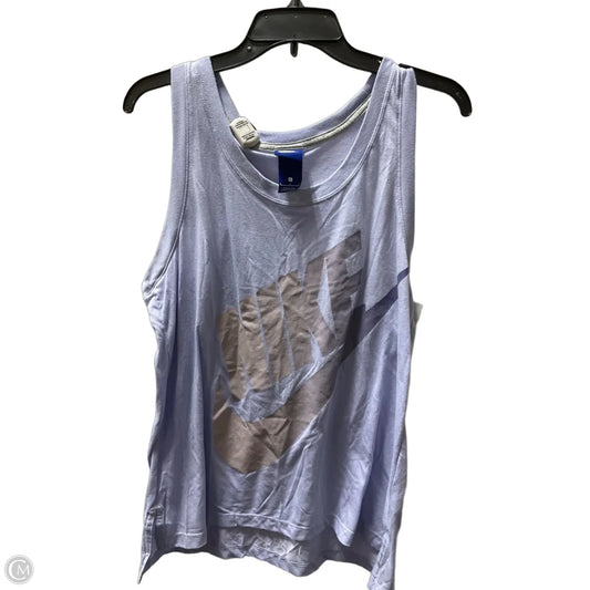 Athletic Top Short Sleeve By Nike In Purple, Size: L